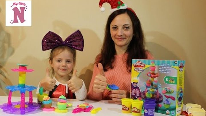 Плей До Башня кексов Настя с Инной делают кексы из пластилина Play Doh Sweet Shoppe Плей До Башня кексов Настя с Инной делают кексы из пластилина Play Doh Sweet Shoppe