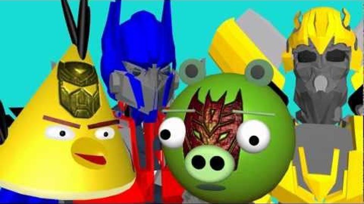 TRANSFORMERS 3 spoof ☺ 3D animated ANGRY BIRDS spoof FunVideoTV - Style ;-))