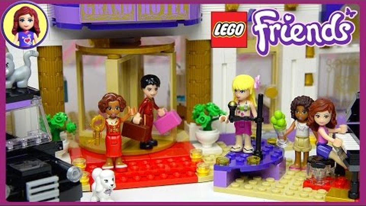 Lego Friends Heartlake Grand Hotel Set Unboxing Building Review Part Two - Kids Toys