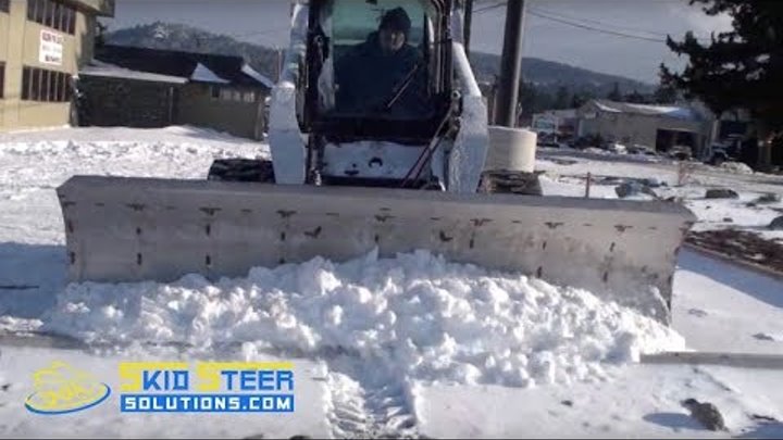 HDS Snow Plow Attachment for Skid Steer Loader - Demo
