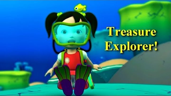 Английский язык для малышей - Мяу-Мяу - В поисках сокровищ (Treasure Explorer ) - учим английский
