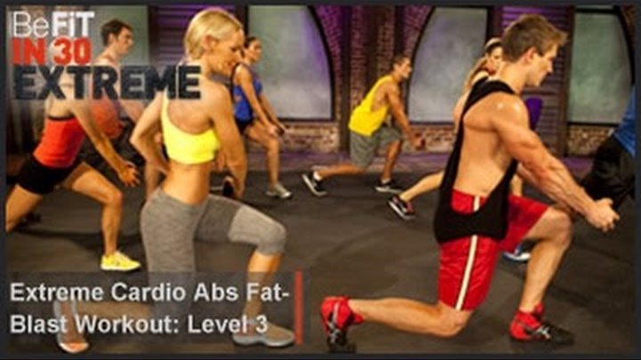 Extreme Cardio Abs Fat Blast Workout | Level 3- BeFit in 30 Extreme