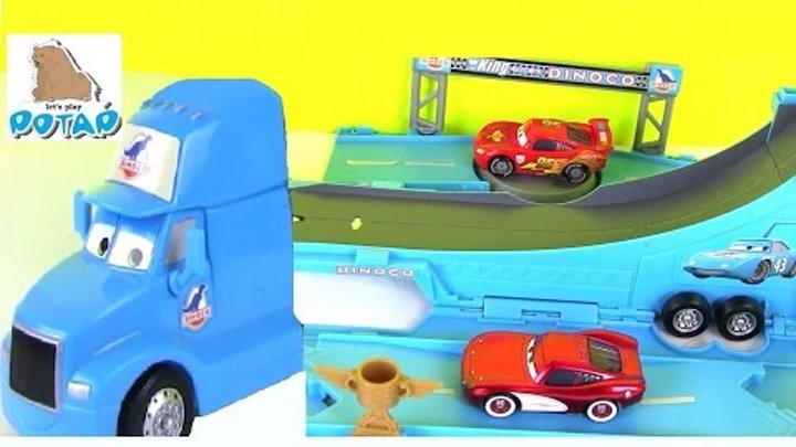 Disney Cars Toys King Dinoco Toy Story Set Игры для Мальчиков. Обзор. Машинки. Диноко Тачки Маквин
