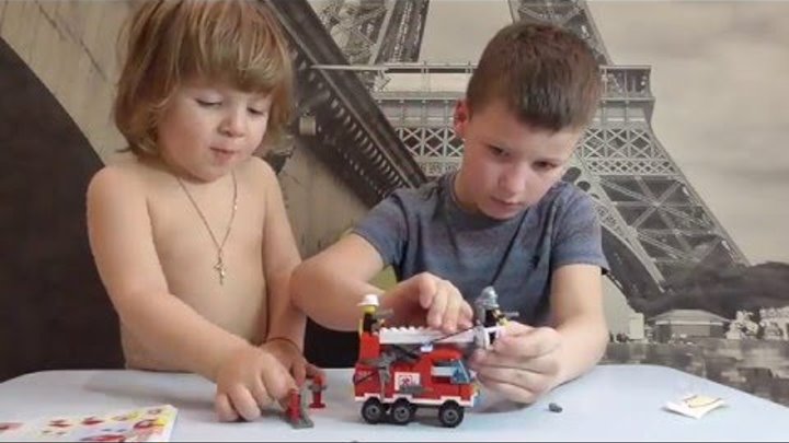 ENLIGHTEN Single Bridge Fire Engines \ Собираем китайский конструктор, типа Лего. Пожарная машина. ENLIGHTEN Single Bridge Fire Engines \ Собираем китайский конструктор, типа Лего. Пожарная машина.