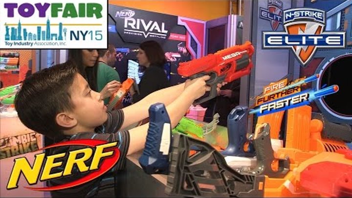 NERF BLASTERS! NY Toy Fair 2015 N-Strike Elite, MEGA RotoFury, Sling Strike, Rhino-Fire, Modulus NERF BLASTERS! NY Toy Fair 2015 N-Strike Elite, MEGA RotoFury, Sling Strike, Rhino-Fire, Modulus