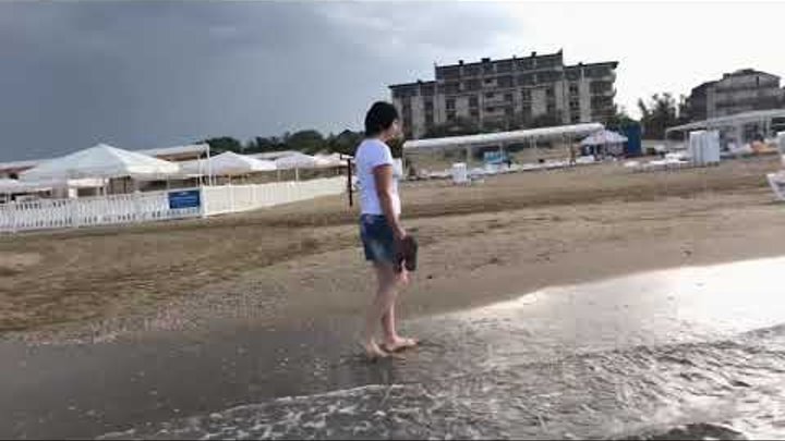 Анапа. Погода. Джемете. Пляж Авдалия. Море супер.28.07.2018