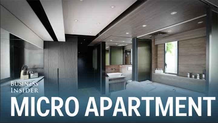 This 309-square-foot micro apartment has a home theater, full kitchen, and even a guest bedroom This 309-square-foot micro apartment has a home theater, full kitchen, and even a guest bedroom