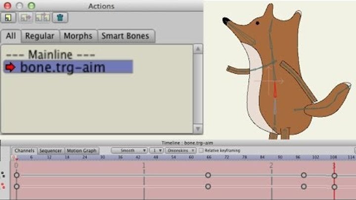 Anime Studio Pro (Moho Pro) - Как сделать пассивное действие (Actions) на умную кость (Smart Bones) Anime Studio Pro (Moho Pro) - Как сделать пассивное действие (Actions) на умную кость (Smart Bones)