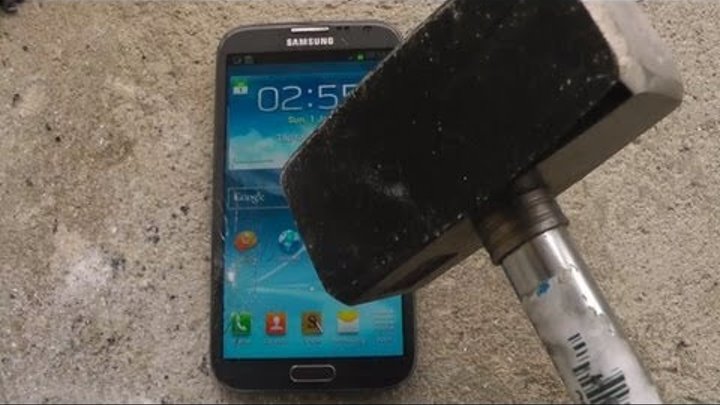 Samsung Galaxy Note 2 Review - Hammer Drop Test