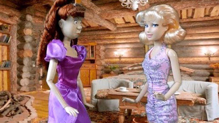 Золушка Мультик куклами Disney Золушка и Гризелла за одно Видео для девочек новая история