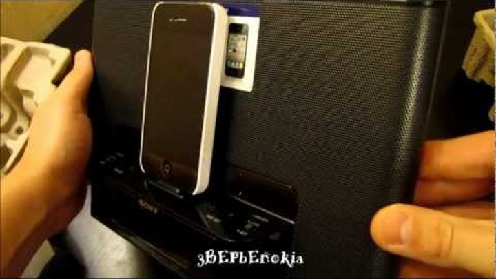 Sony ICF-DS15IP iPhone с радио и часами