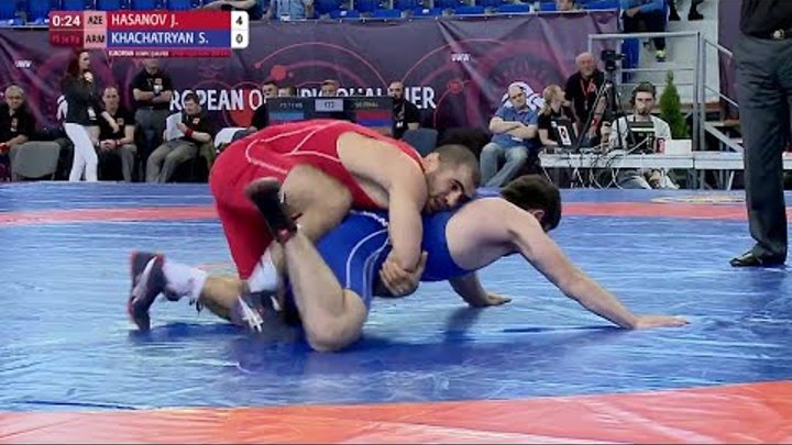 1/2 FS - 74 kg: J. HASANOV (AZE) df. S. KHACHATRYAN (ARM) by TF, 10-0 1/2 FS - 74 kg: J. HASANOV (AZE) df. S. KHACHATRYAN (ARM) by TF, 10-0