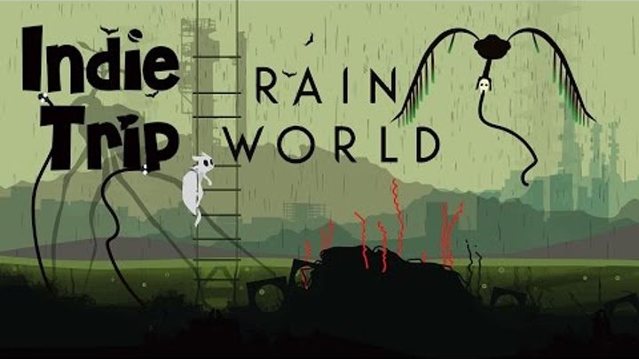 Няшный Slugcat в Rain World - IndieTrip