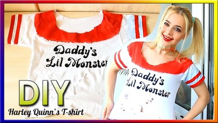 DIY ФУТБОЛКА ХАРЛИ КВИНН Отряд Самоубийц Harley Quinn Suicide Squad T-Shirt