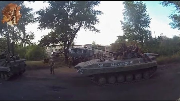 Террорист: "Давай повоюем!" Российские войска гремят оружием в г. Антрацит. ЛНР Луганск