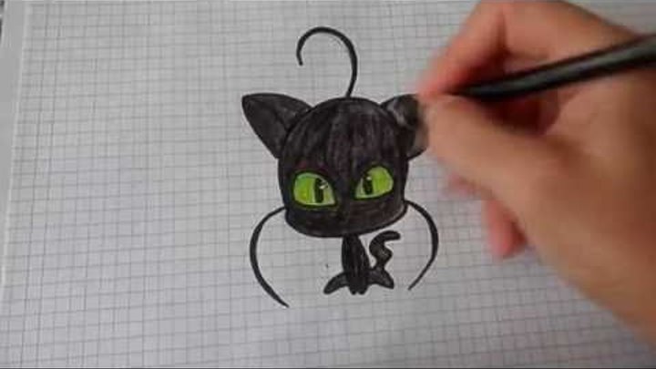MIRACULOUS LADYBUG Drawing Plug/ Как нарисовать котенка Плаг из Леди Баг #16