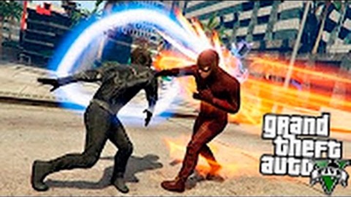 GTA 5 Моды - Черный Флэш против Флэша! GTA 5 Моды - Черный Флэш против Флэша!