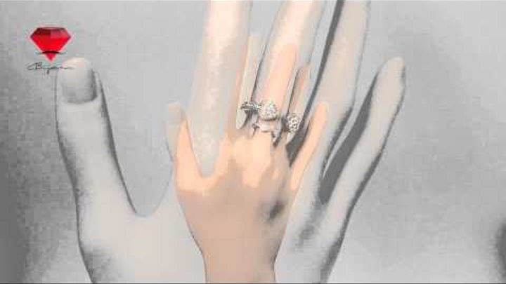 Bije.ru: Разомкнутое кольцо "Два сердца" со стальным покрытием и фианитами Eardanilas (Эарданилас)