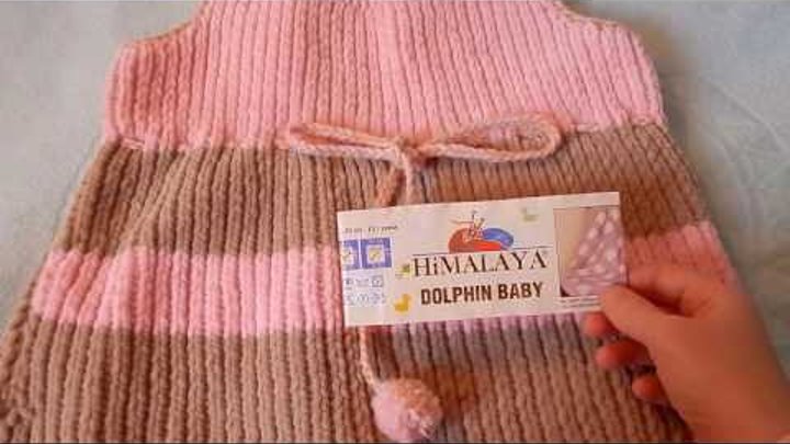 пряжа Dolphin BABY Himalaya в изделии. Процессы вязания (The knitting processe)