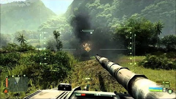 Very Beautiful Tank Battle from Epic FPS Game on PC Crysis 2007
