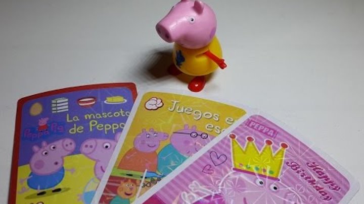Peppa pig игрушка свинка пеппа и братик джордж карты для обмена все серии подряд