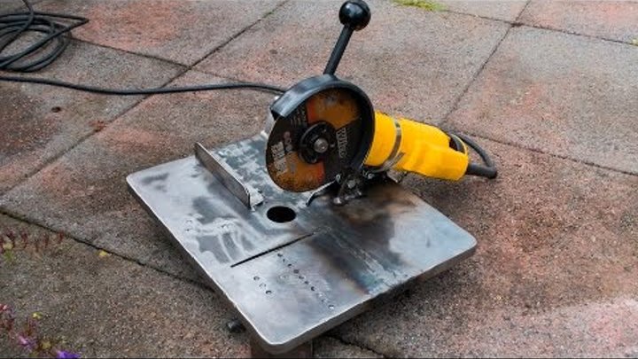 Make your own mini angle grinder stand and metal chop saw