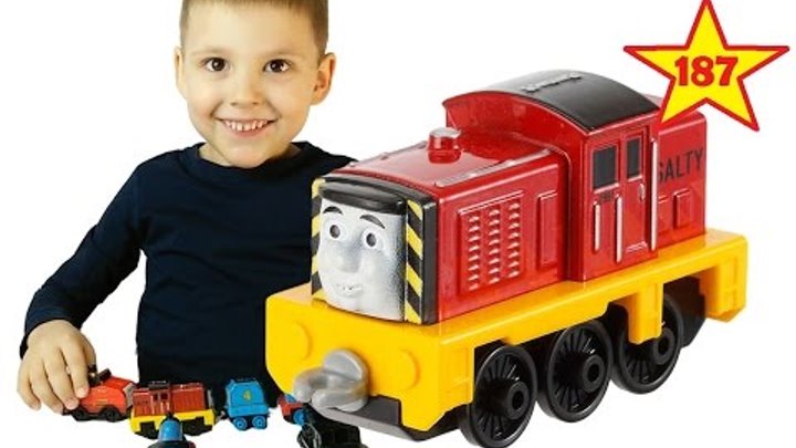 Паровозик Томас и его друзья распаковка Солти Thomas & Friends Salty unboxing