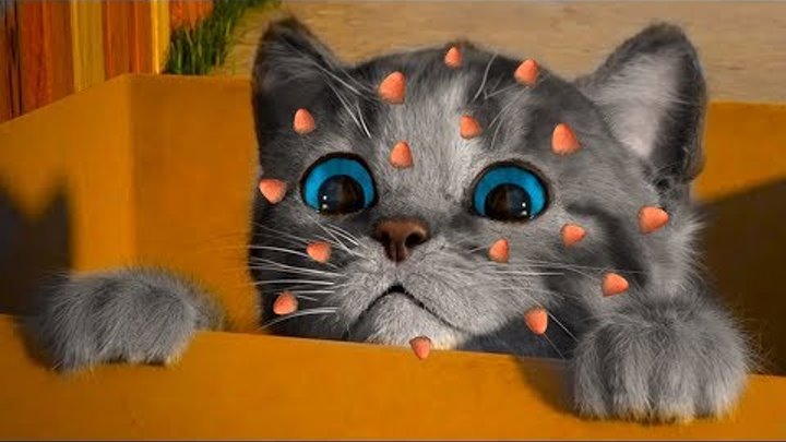 ПРИКЛЮЧЕНИЕ МАЛЕНЬКОГО КОТЕНКА / мультфильм про котика для детей / Спасаем и лечим кота #пурумчата