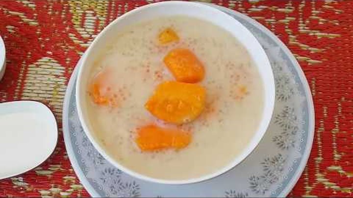 Asian- Khmer Sweet, Sweet Potato, Bobor Domloung, Sweet Potato Recipe, Food Home Made,...(Part-140)