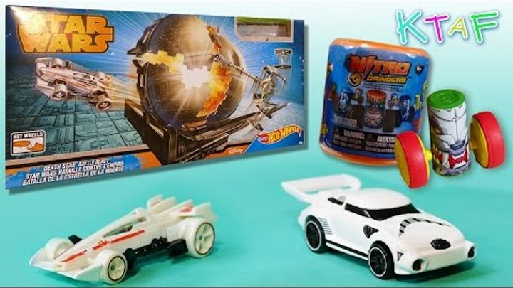 Star Wars X-Wing car, StormTroopers car, Hot Wheels Battle Blast set - it explodes! Nitro Grinder Star Wars X-Wing car, StormTroopers car, Hot Wheels Battle Blast set - it explodes! Nitro Grinder