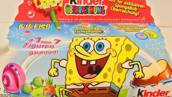 Киндер Сюрприз Губка Боб Квадратные Штаны 2005 Года!!!Kinder Surprise SpongeBob SquarePants