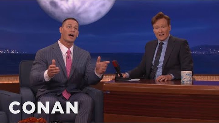 John Cena Teaches The Audience To Sing “John Cena Sucks!” - CONAN on TBS