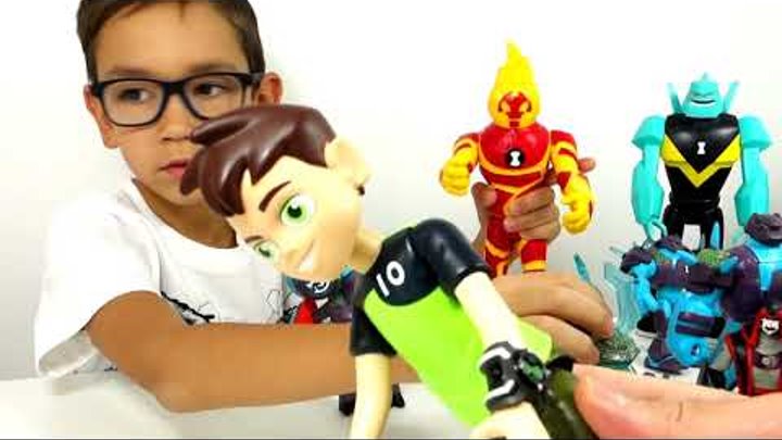 БЕН 10 ВСЕ Игрушки из Мультфильма Бен Тен - new Ben10 toys. Часы Омнитрикс и Фабрика Героев