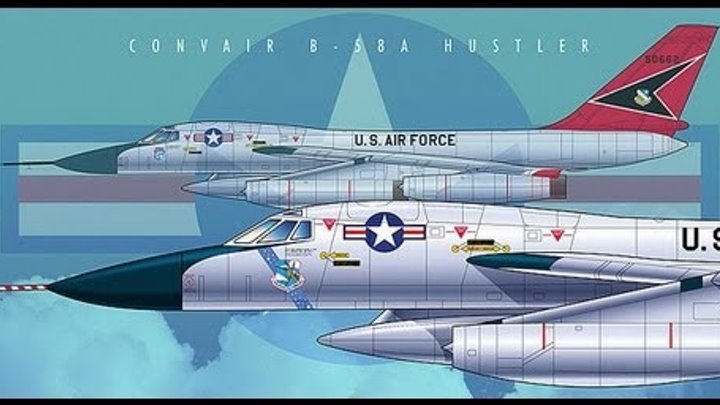 Convair B-58 Hustler Supersonic Air Force Bomber Jet From The 1960s