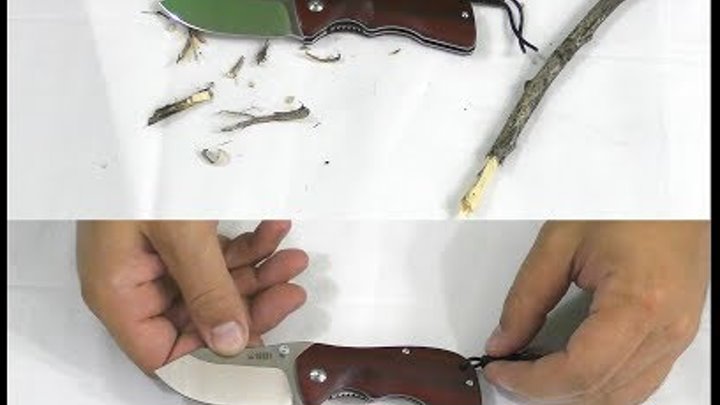 Stainless Steel KUBEY KU180 Hunting Pocket Knife with Wood Handle D2 Blade Ball Bearing Folding