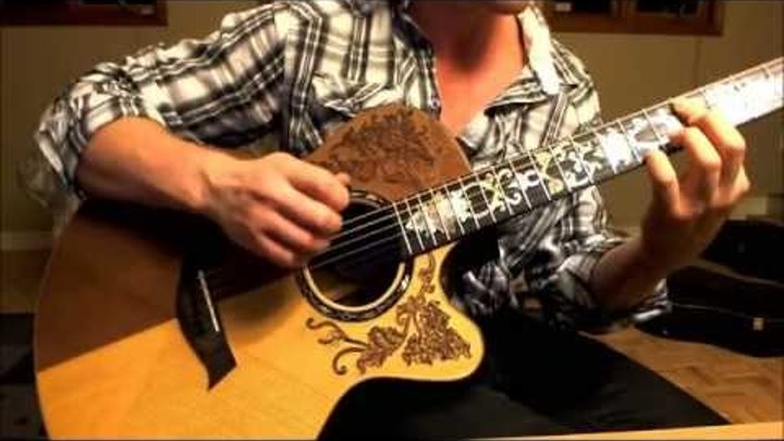 Tommy Emmanuel's "Those Who Wait" played on a Blueberry Guitar