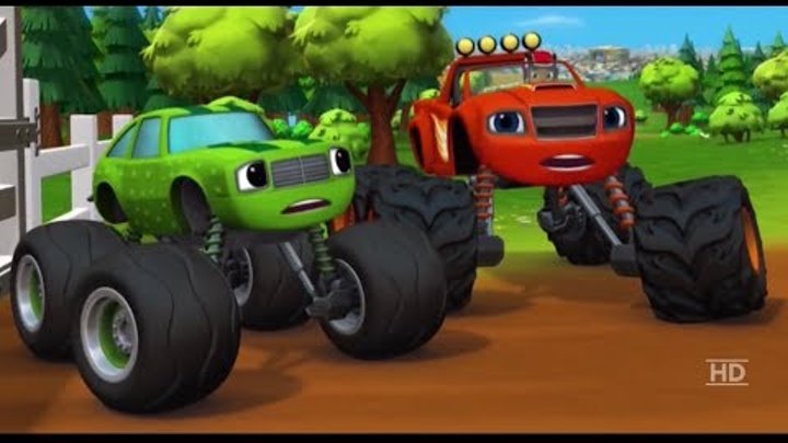 Вспыш и чудо машинки 2 сезон Сила огурчика Blaze and the monster machines 2 season Pickle power