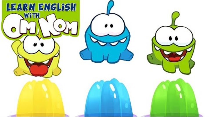 Om Nom Stories: COLORFUL JELLY SLIME | Learn Colors with Jelly Slime Fun Toys for Kids by Om Nom