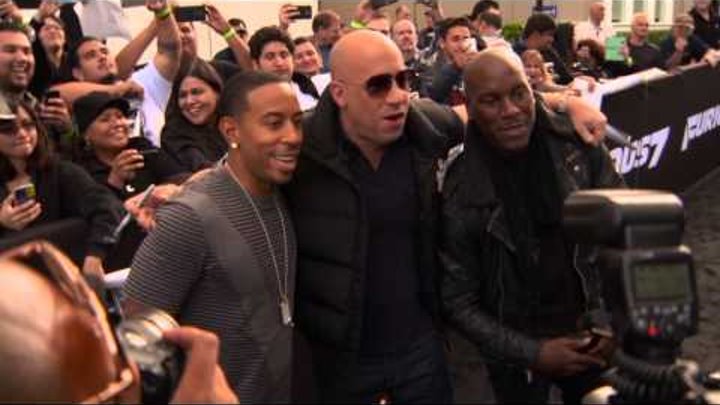 Furious 7: Vin Diesel, Michelle Rodriguez, Jason Statham, & Cast Arrive to Red Carpet Furious 7: Vin Diesel, Michelle Rodriguez, Jason Statham, & Cast Arrive to Red Carpet