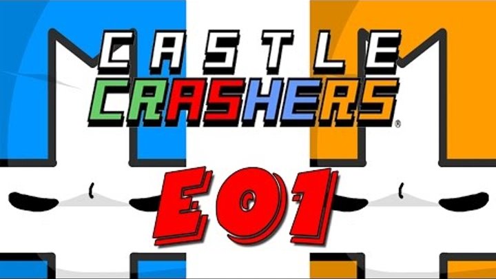 Castle Crashers кооп e01 с Сибирским Леммингом и Банзайцем
