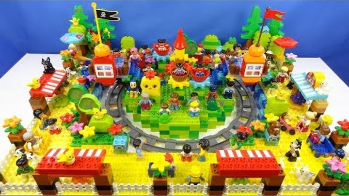 Строим из Lego Duplo, Build and Play toys Lego, Лего Дупло - Amusement park (Парк аттракционов)