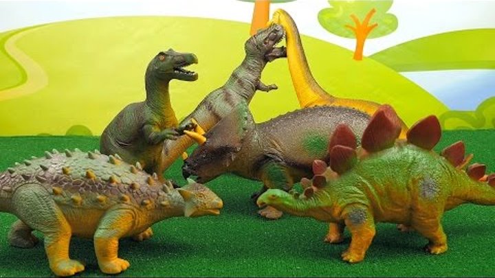 Динозавры MEGASAURS для Детей - Игрушки Тиранозавр Рэкс, Трицератопс, Брахиозавр, Стегозавр Динозавры MEGASAURS для Детей - Игрушки Тиранозавр Рэкс, Трицератопс, Брахиозавр, Стегозавр