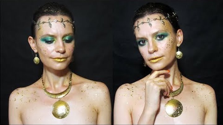 Арт макияж Магия золота. Magic of gold makeup tutorial. Арт макияж Магия золота. Magic of gold makeup tutorial.