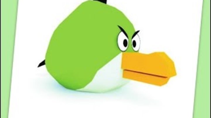 Angry Birds из бумаги в технике paper craft
