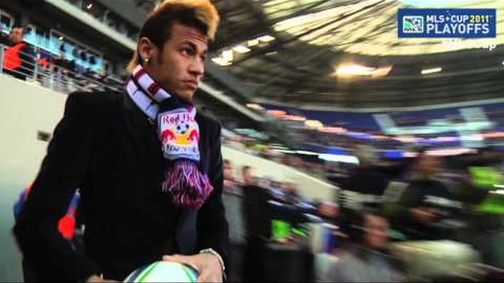 Neymar pays Thierry Henry a visit