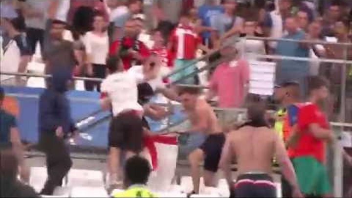 Euro 2016: Russian hools charge on England supporters after game 11.006.2016 Euro 2016: Russian hools charge on England supporters after game 11.006.2016