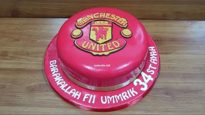 Dekorasi Kue Ulang Tahun Fondant Manchester United Cake