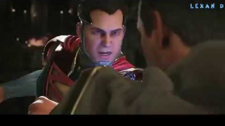 Injustice 2 - Супермен против Чёрного Адама - Intros & Clashes (rus)