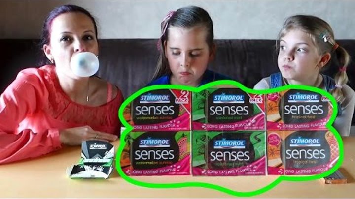 Жвачка Челлендж, Bubble gum challenge, вызов принят Катя, Ксюша и мама, Радужки Rainbow World