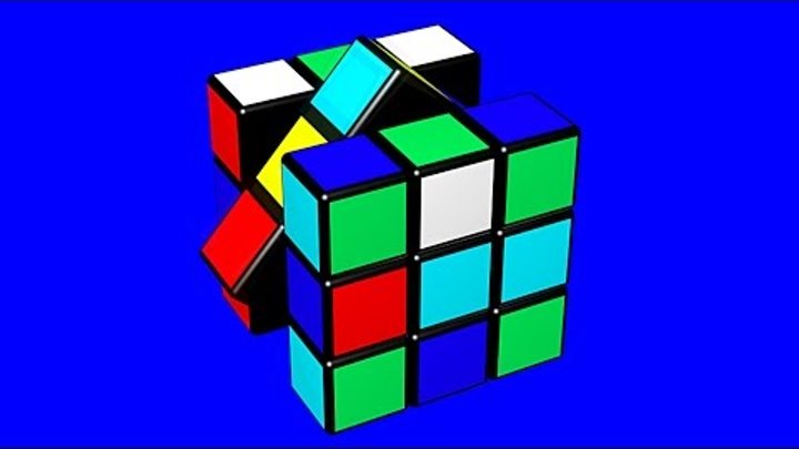 Кубик Рубика. Сборка Кубика Рубика. Кубик Рубика на Хромакее. Футажи на Хромакее
